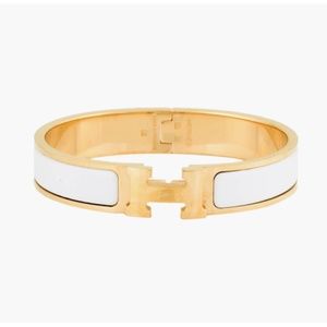 Hermes Clic H enamel Bangle- Authentic
